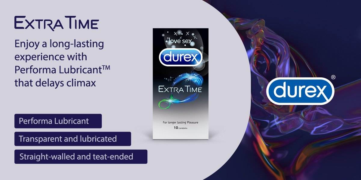 Buy Durex Condoms Best Price BD Durex Extra Time 10 Pack