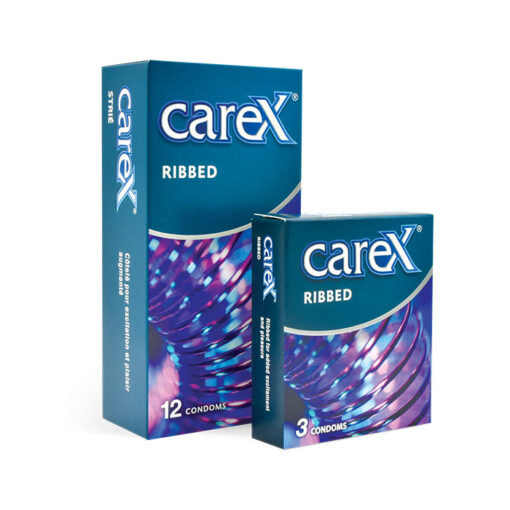 carex ribbed pleasure condomsss