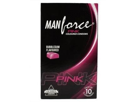 Manforce PINK Bubblegum Flavoured Condoms