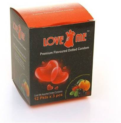 36 premium flavoured dotted condom 12 love me original imafnhwdhfqfghkh