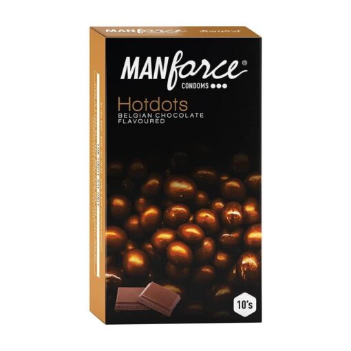 Manforce Premium Hotdots Belgian Chocolate Condoms