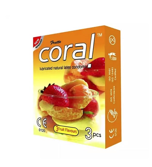 l8 frutte coral natural latex 3 fruits condom width 52 2 mm 3 pcs min